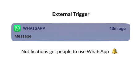 Example of external trigger - Hooked framework