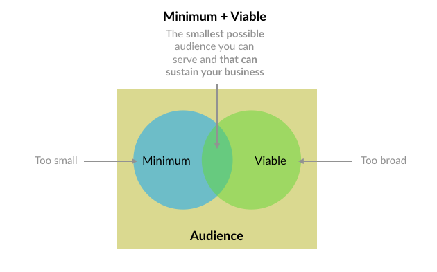 Definition of the minimum viable audience