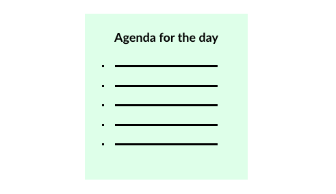 Share agenda - Innovation workshop