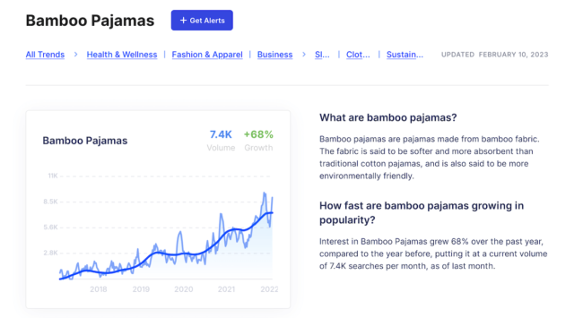 Emerging trend - Bamboo Pyjamas - Glimpse