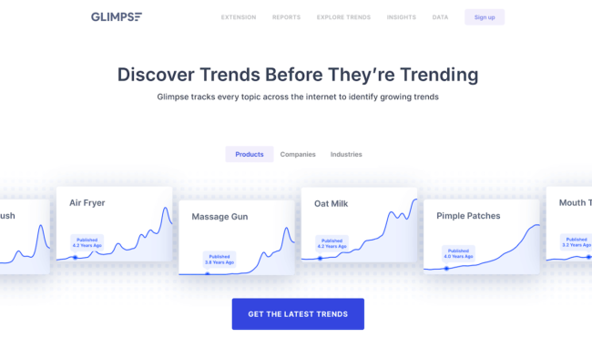 Trends Website - Glimpse