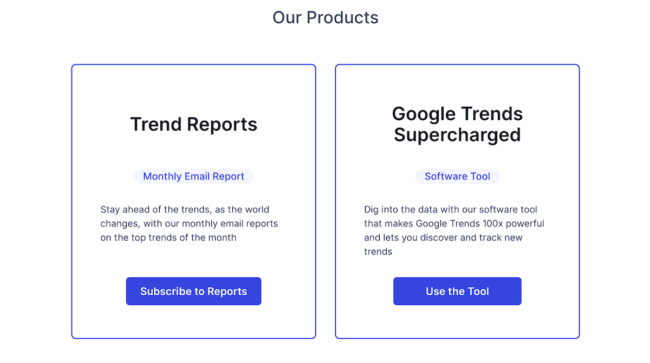 Two trend-spotting products - Glimpse